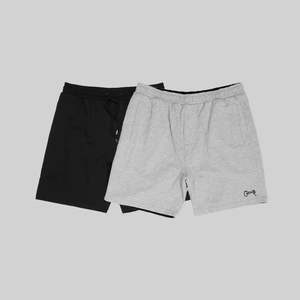 CRATE // Reversible Sweat Short BLACK/GREY