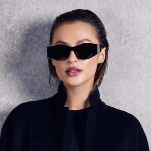 VALLEY // Valiant GLOSS BLACK w. SILVER METAL /BLACK LENS