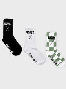 BILLY BONES // Caddy Issues Socks 3 Pack