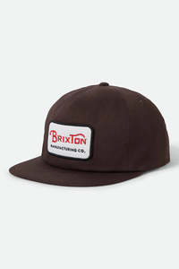 Headwear: BRIXTON // Grade HP Snapback PINECONE BROWN