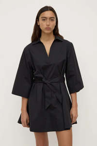 Assembly Label: ASSEMBLY LABEL // Claire Mini Shirt Dress BLACK
