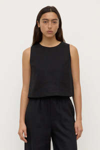 Assembly Label: ASSEMBLY LABEL // Estelle Linen Top BLACK