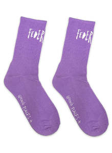Federation: FEDERATION // Inked Socks BRUISED/WHITE