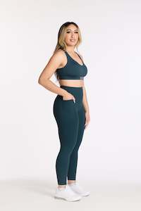 STAPLE W/ POCKET FULL LENGTH LEGGINGS JADE