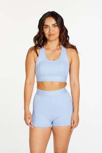 The Summer Edit: TRACK PANEL SHORT SHORT SKY BLUE