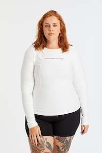 Tees: HINE LONG SLEEVE TRAINING TOP - WHITE