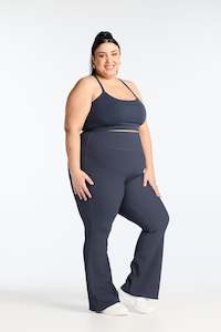 Every Day Leggings: FLARE FULL LENGTH LEGGINGS SLATE BLUE