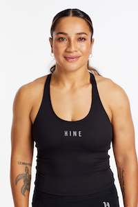 Singlets: PERFORMANCE RACERBACK CROP SINGLET ONYX