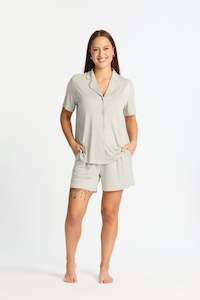 Hine Sleep: HINE SLEEP SHORT GREY MARLE