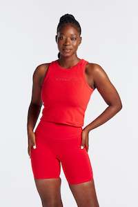 All: SUMMER SIGNATURE CROP TANK HIBISCUS