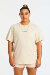 The Neutrals Edit: HINE OVERSIZED T SHIRT DUSTY BEIGE