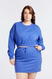 Hoodies Jumpers: SUMMER LEISURE CROP CREW MOANA