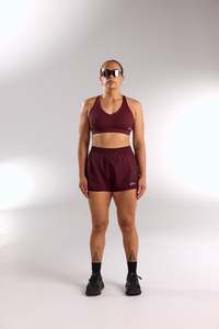 Ia Origin: TRAINING SHORT WOMENS DEEP CHERRY