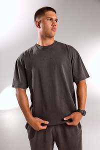 Ia Origin: ESSENTIAL OVERSIZED HEAVY WEIGHT TEE STORM