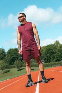 Ia Origin: 5" TRAINING SHORT MENS DEEP CHERRY