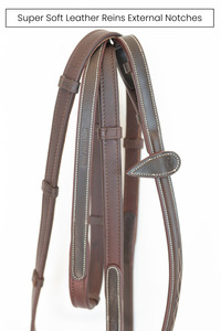 Frontpage: Super Soft Leather Reins - External Notches