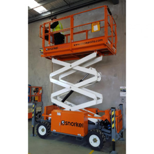 Products: Scissor Lift 6.7 A/T Narrow Snorkel Trailerised – Harrisons HireMaster Feilding