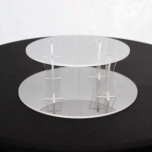 Cake Stand Round Acrylic (10″ – 14″)
