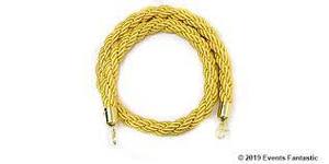 Products: Bollard Rope Gold Gold ends 1.5m