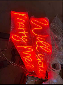 Will you marry me Neon Sign