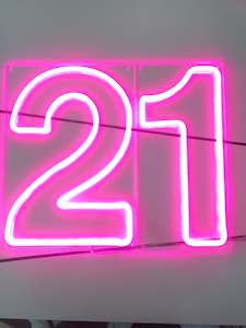 Neon Sign: 21 NEON SIGN