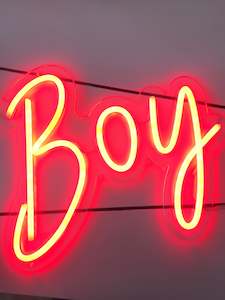 Neon Sign: Boy Neon Sign