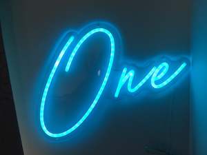 Neon Sign: ONE Neon Sign
