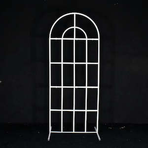 Frames: White Arch French Window Frame | Wedding Arch