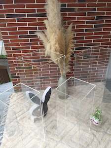 Clear Acrylic Plinth Set X 4