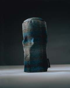 Hiroki Golf Club Headcovers: Hiroki Wool Headcover - Blue Tartan