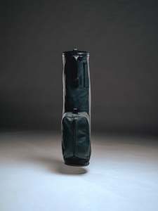Hiroki Golf Bags: Hiroki Luxury Leather Sunday Golf Bag - Black