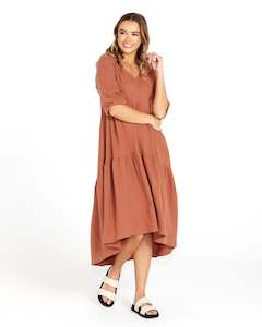 Dresses Playsuits: Bridie Tiered Midi Dress