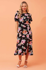 Short Sleeve Floral Dress
