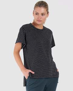 Nina Tee  Black Metallic