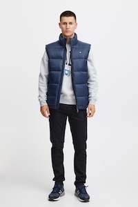 Jackets Outerwear: Blend Puffer Vest - Navy