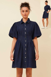 Denim Button-Up Dress 👗💙