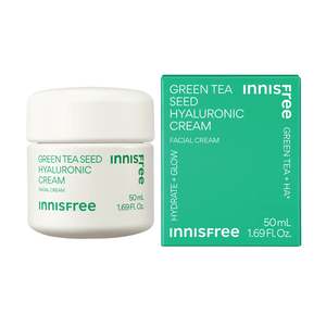 Glass Skin N Glowing: INNISFREE GREEN TEA SEED HYALURONIC CREAM 50ML