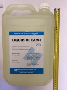 Cleaning Supplies: Liquid Bleach 5% 5L 漂白水 5升/桶