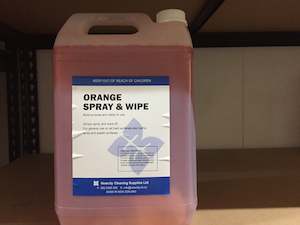 Cleaning Supplies: Orange Antisep Spray Wipe 5L 橙味清洁剂 5升/桶
