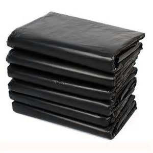 Kitchen Supplies: Black Rubbish Bag 800*1000 (50PCS) 黑色大垃圾袋 50个/卷