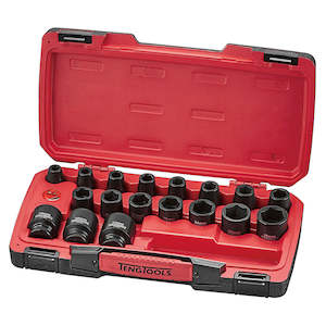 Electrical Accessories: Teng 22pc 1/2in Dr. MM Reg. Impact Socket Set 6-Pnt