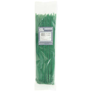 Cable Ties 4 8mm Standard Duty: ISL 380 x 4.8mm Nylon Cable Tie - Green - 100pk