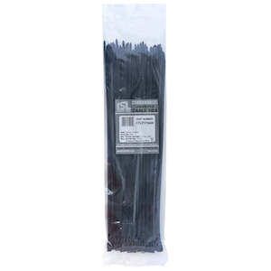 Cable Ties Low Profile: ISL 370x4.6mm Low Profile Cable Tie - UV Blk - 100pk