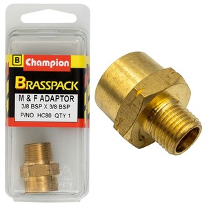 Fasteners Brass Fittings: Champion Brass 3/8in x 3/8in BSP F/M Adaptor