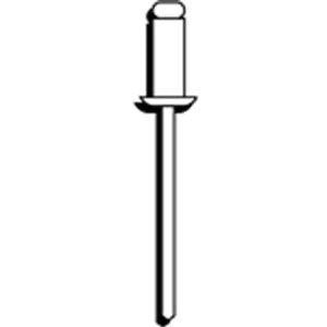 Champion 1/8in x 0.400in (10.16mm) Medium Blind Rivets-100pk