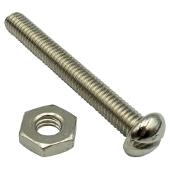 Champion 1 - 1/2in x 6/40in Screw & Nut - 100pk
