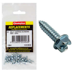 Champion 14G x 5/8in S/Tapping Screw Pan Head Phillips-100pk