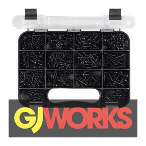 Fasteners Grab Kits: Champion GJ Grab Kit 710pc Self-Tapping Pan Head Blk