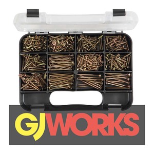 Fasteners Grab Kits: Champion GJ Grab Kit 375pc Chipboard Screws