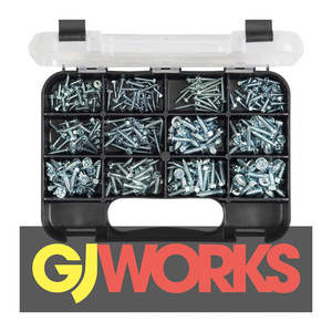 Fasteners Grab Kits: Champion GJ Grab Kit 300pc Self-Tapping. Hex Head Zinc